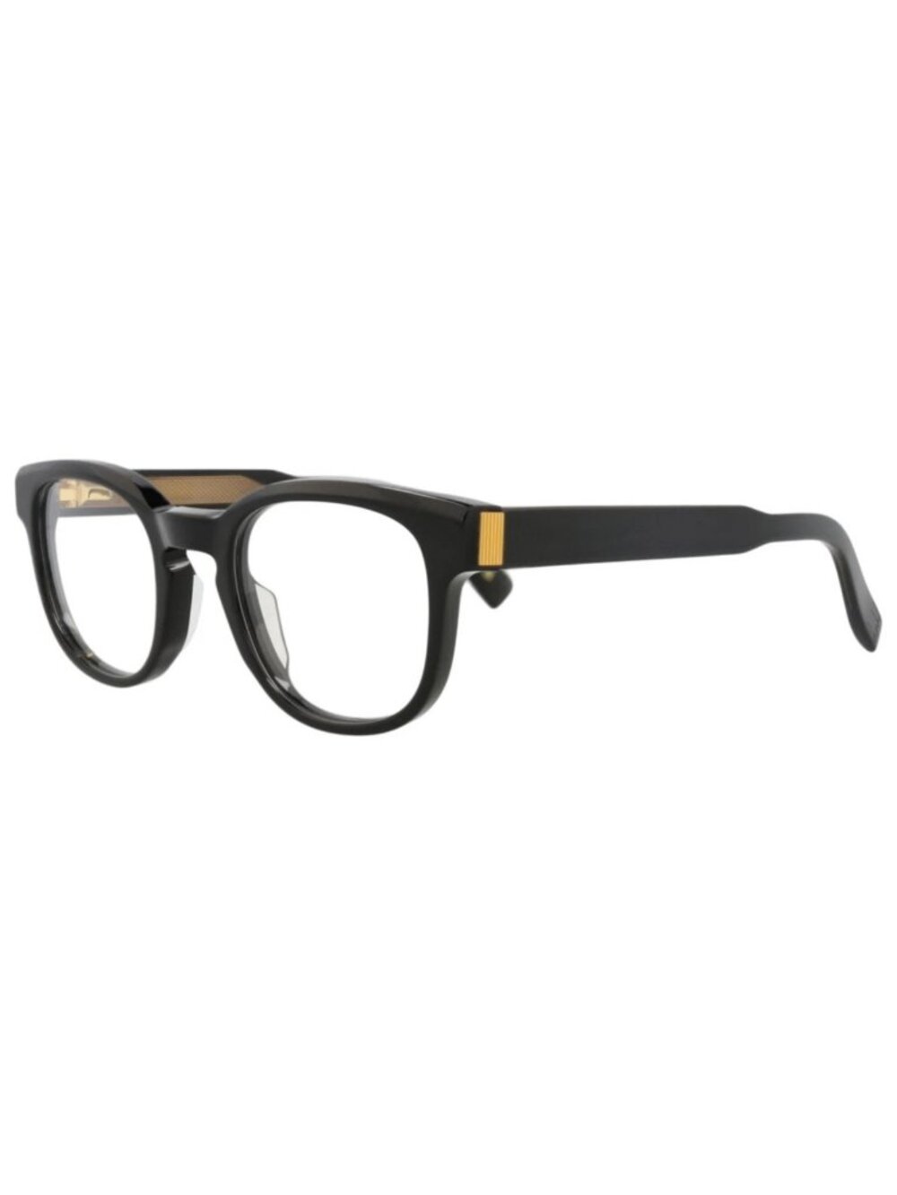 New Dunhill Women's Eyeglasses Round Oval Acetate Frame Mens Black Black